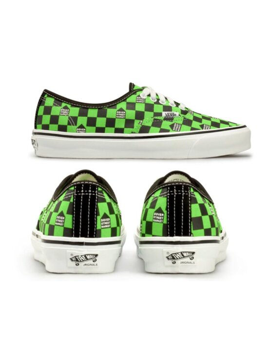 Vans Shoes - Vans x Dover Street Market OG Authentic LX DSM Checkerboard (Fluro Green)
